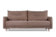 Вэлс трёхместный диван флип-аут Велюр Formula 225 (коричневый) арт. 4673739701195